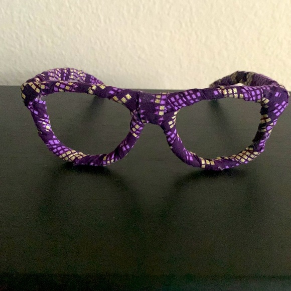 Purple One Size Fabric Covered Lenseless Frame - Picture 4 of 5